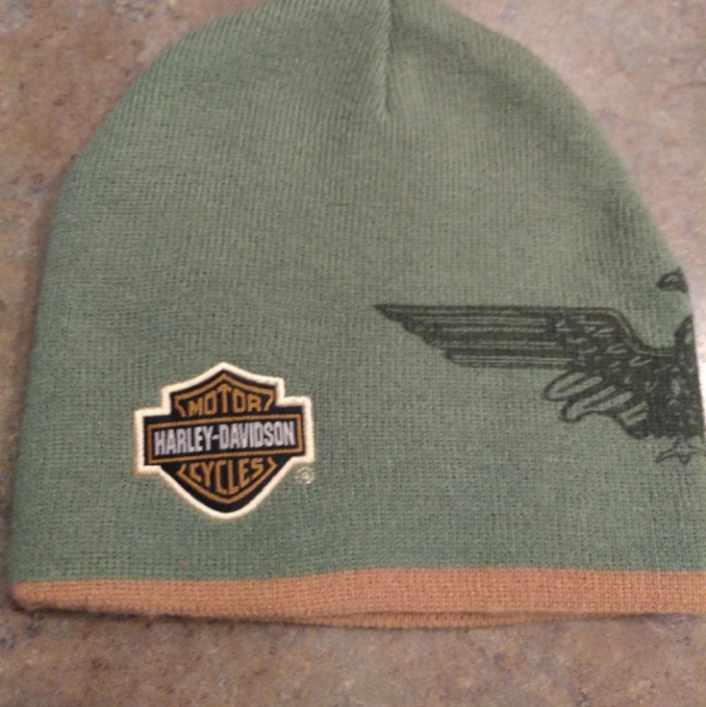 Harley Davidson tobaggon its green with gold trim